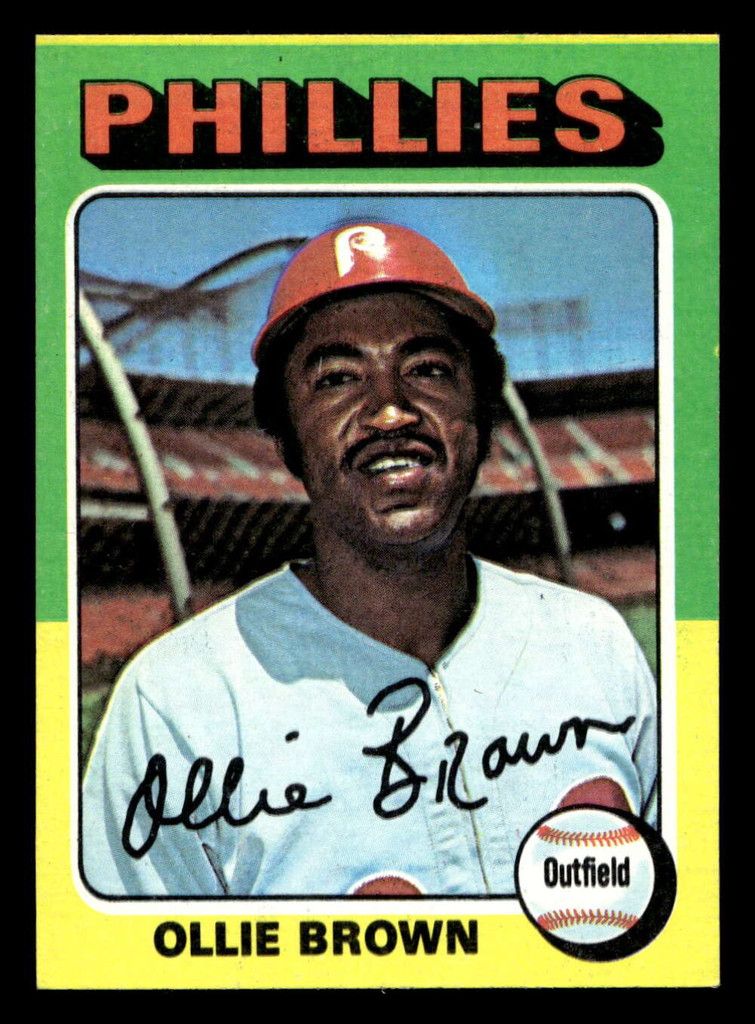 1975 Topps Mini #596 Ollie Brown Near Mint MINI 