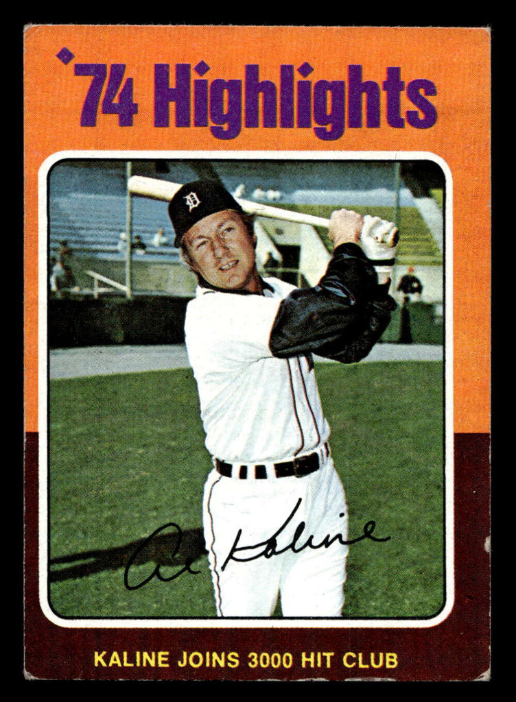 1975 Topps Mini #4 Al Kaline HL Excellent MINI  ID: 514223