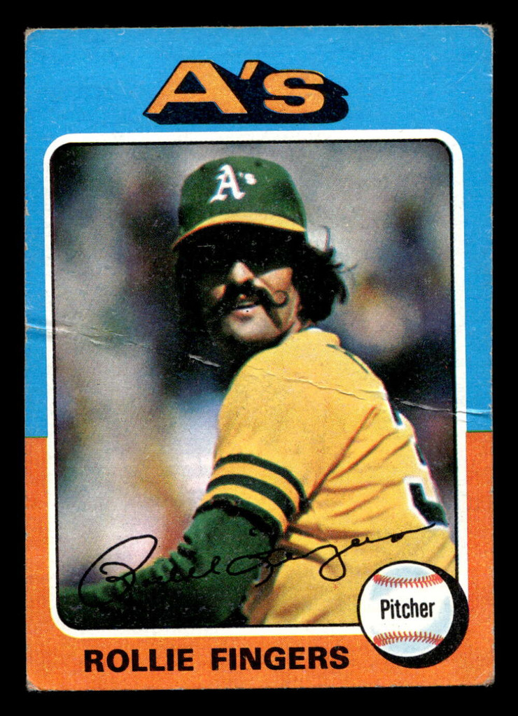 1975 Topps Mini #21 Rollie Fingers Very Good MINI  ID: 514226
