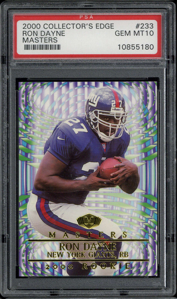 2000 Edge Masters #233 Ron Dayne Giants PSA 10 Gem Mint RC ID: 514385