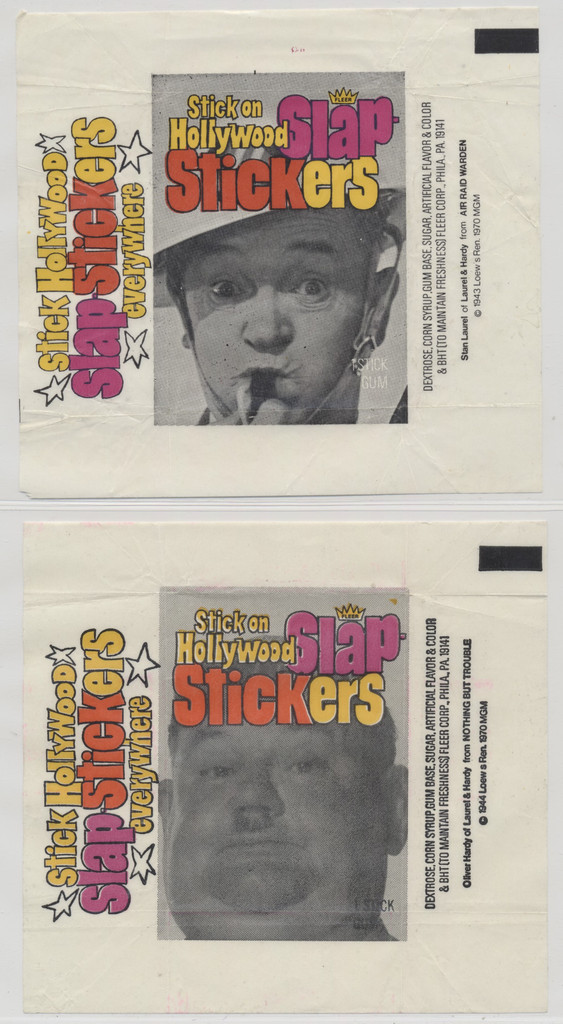 1975 Fleer Hollywood Slap Stickers Lot 5 Different Wrappers  #*sku37141