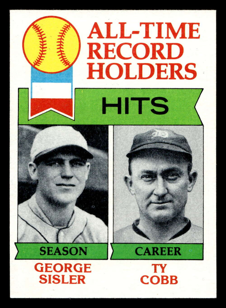 1979 Topps #411 George Sisler/Ty Cobb ATL Near Mint  ID: 514864