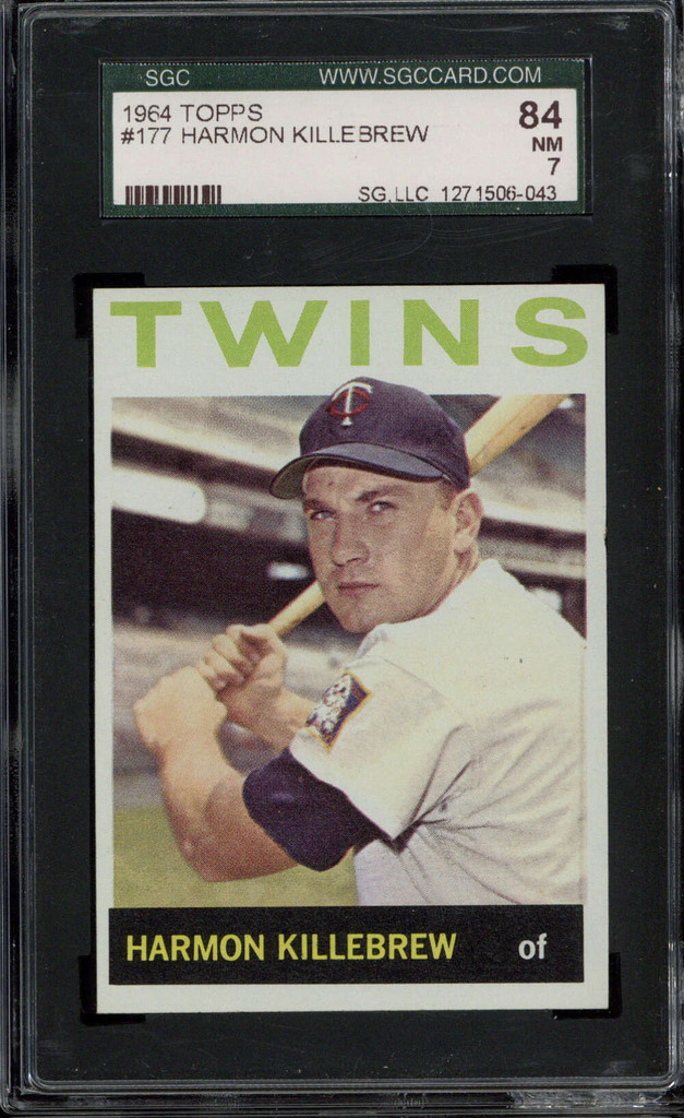 1964 Topps #177 Harmon Killebrew Twins SGC 7 Near Mint