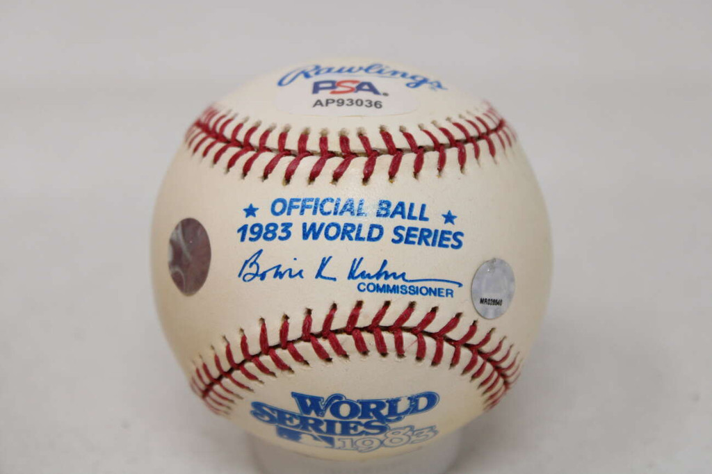 Cal Ripken Jr. Baseball PSA/DNA Authenticated Signed Auto Orioles 1983 World Series Ball