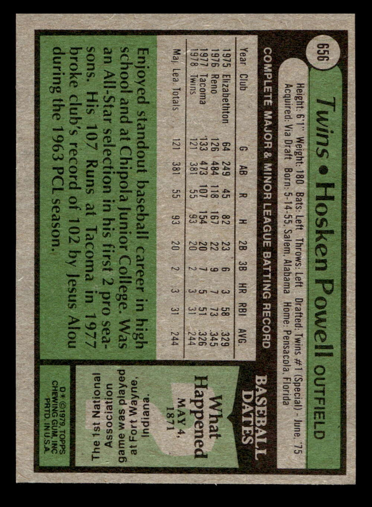1979 Topps #656 Hosken Powell Ex-Mint RC Rookie 