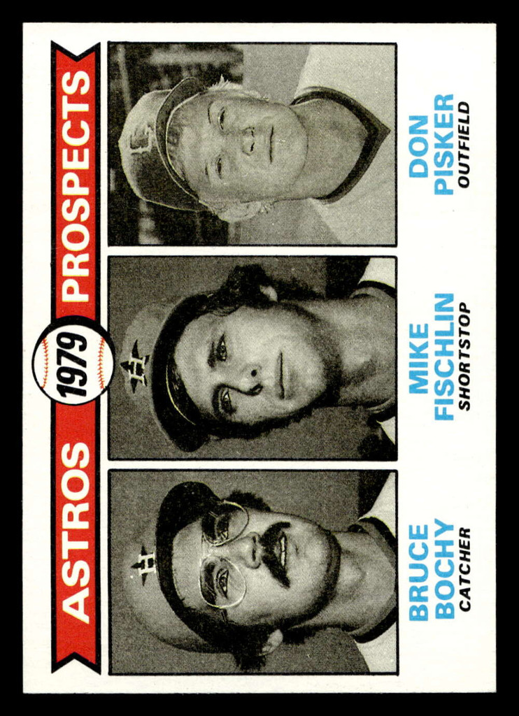 1979 Topps #718 Bruce Bochy/Mike Fischlin/Don Pisker Astros Prospects Near Mint+ RC Rookie 