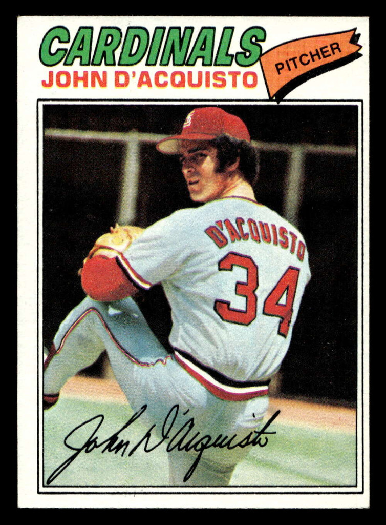 1977 Topps #19 John D'Acquisto Ex-Mint 