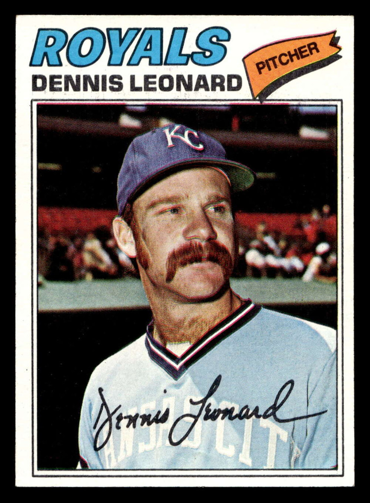 1977 Topps #75 Dennis Leonard Near Mint  ID: 515581