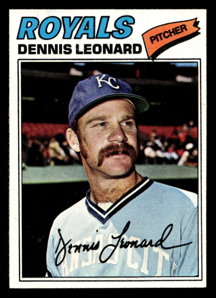 1977 Topps #75 Dennis Leonard Near Mint  ID: 515582