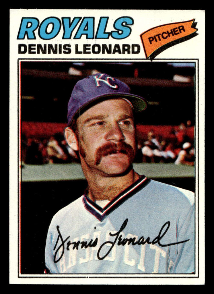 1977 Topps #75 Dennis Leonard Near Mint  ID: 516054