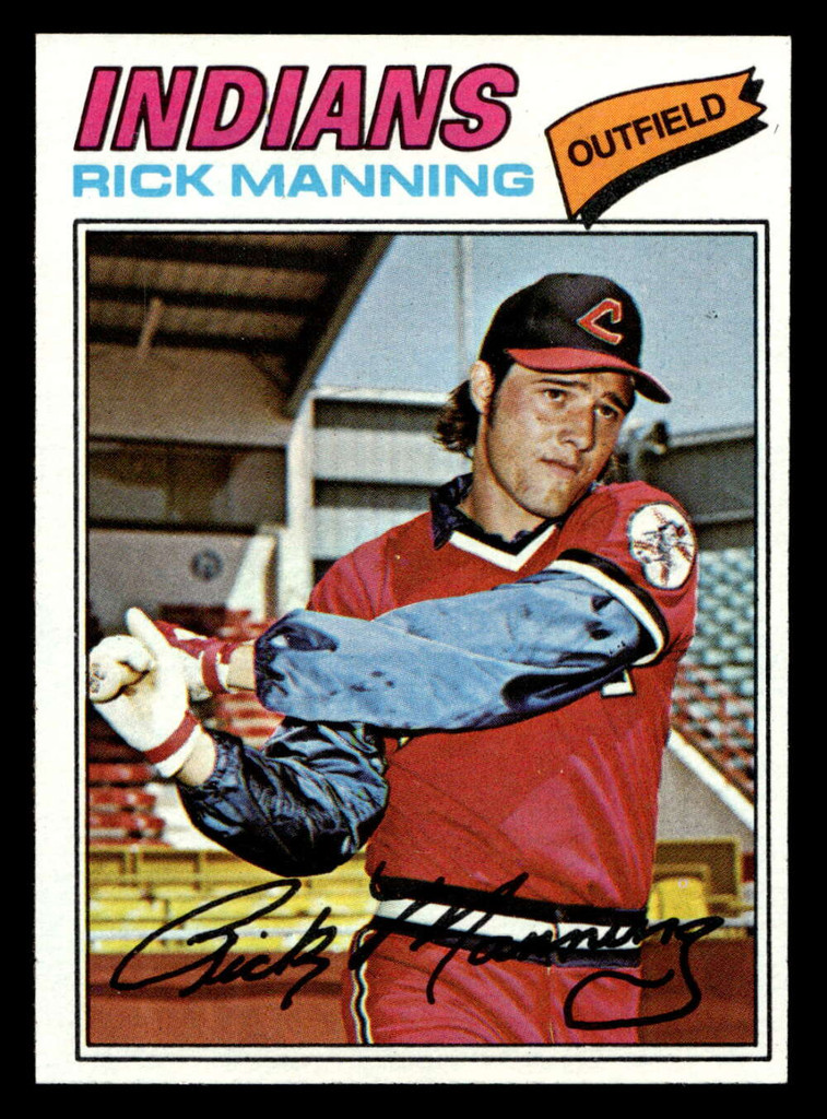 1977 Topps #115 Rick Manning Near Mint  ID: 516219