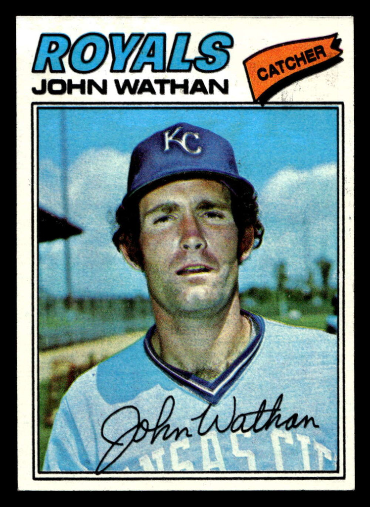 1977 Topps #218 John Wathan Ex-Mint RC Rookie  ID: 516626