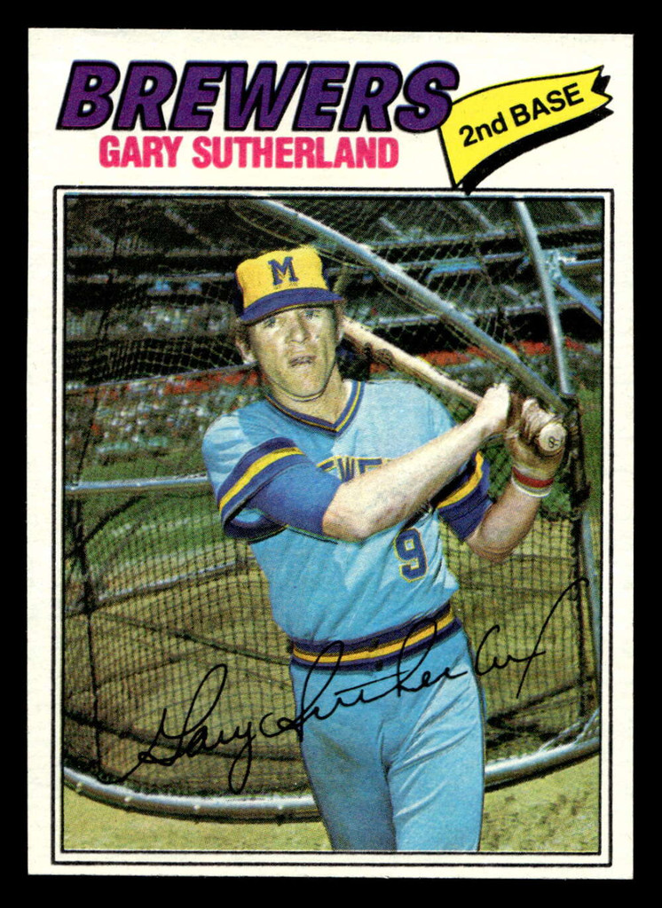 1977 Topps #307 Gary Sutherland Near Mint  ID: 516977