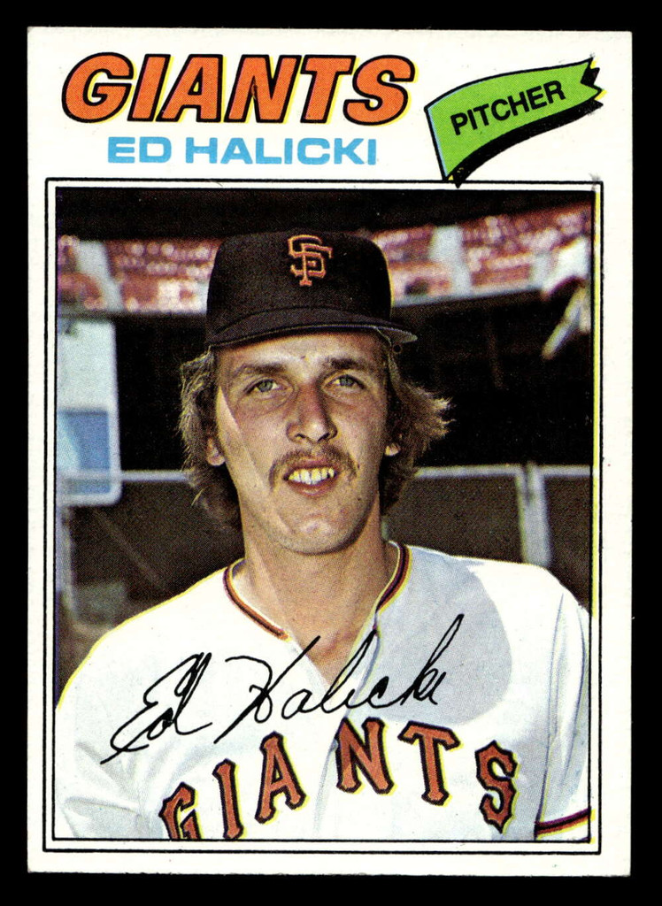1977 Topps #343 Ed Halicki Near Mint  ID: 517125