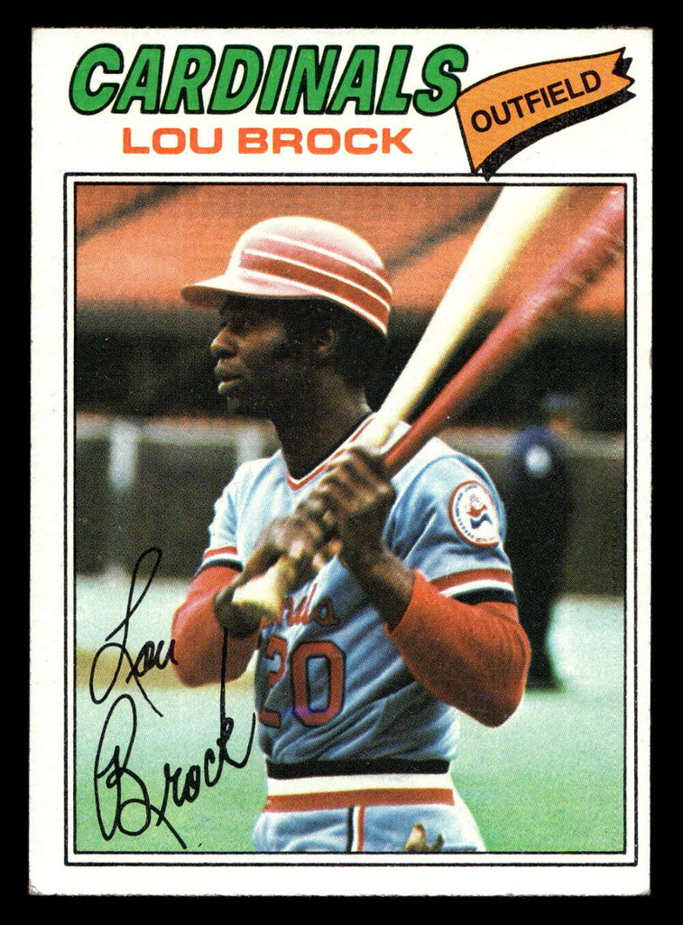 1977 Topps #355 Lou Brock Excellent  ID: 517174