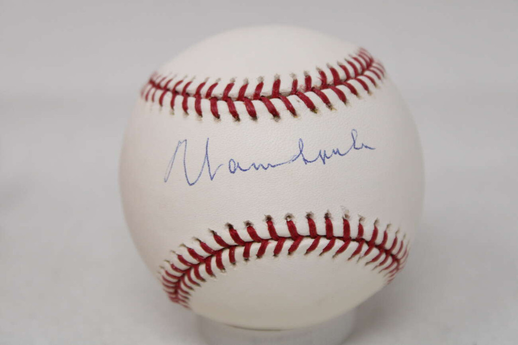 Warren Spahn Baseball MLB Auth Autograph Signed Braves