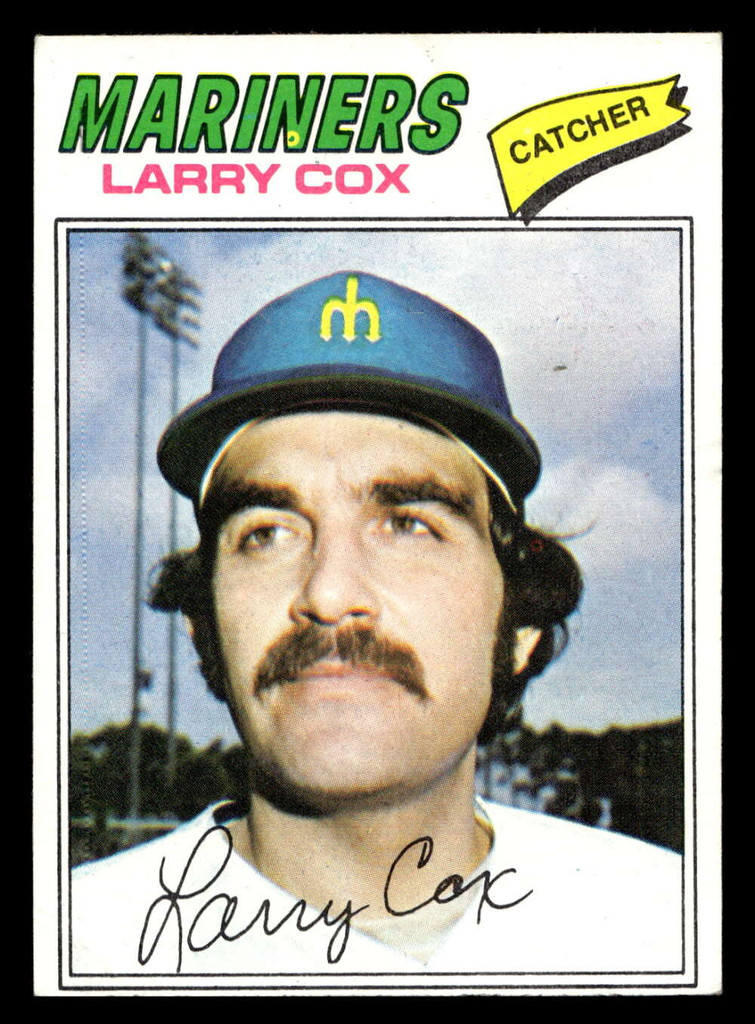 1977 Topps #379 Larry Cox Ex-Mint RC Rookie 