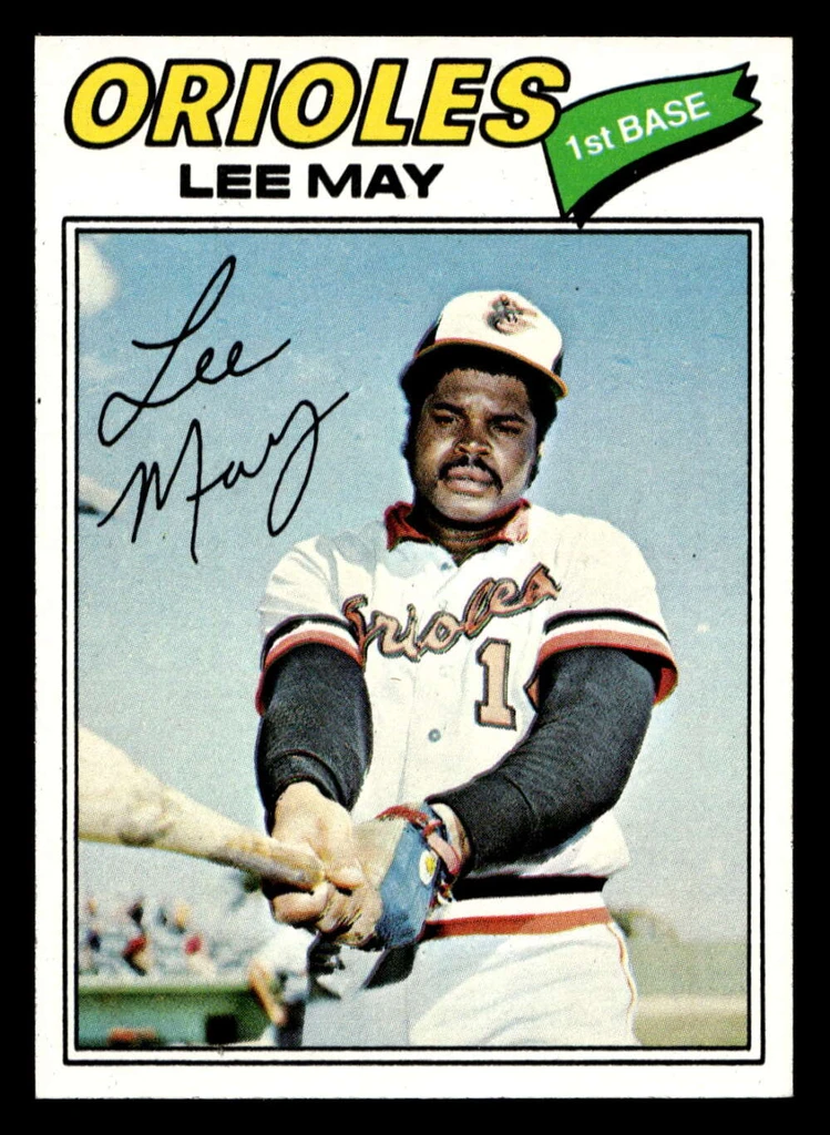 1977 Topps #380 Lee May Near Mint+  ID: 517313