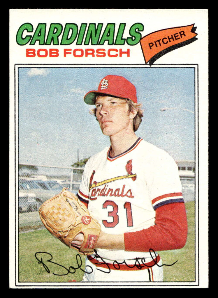 1977 Topps #381 Bob Forsch Ex-Mint 