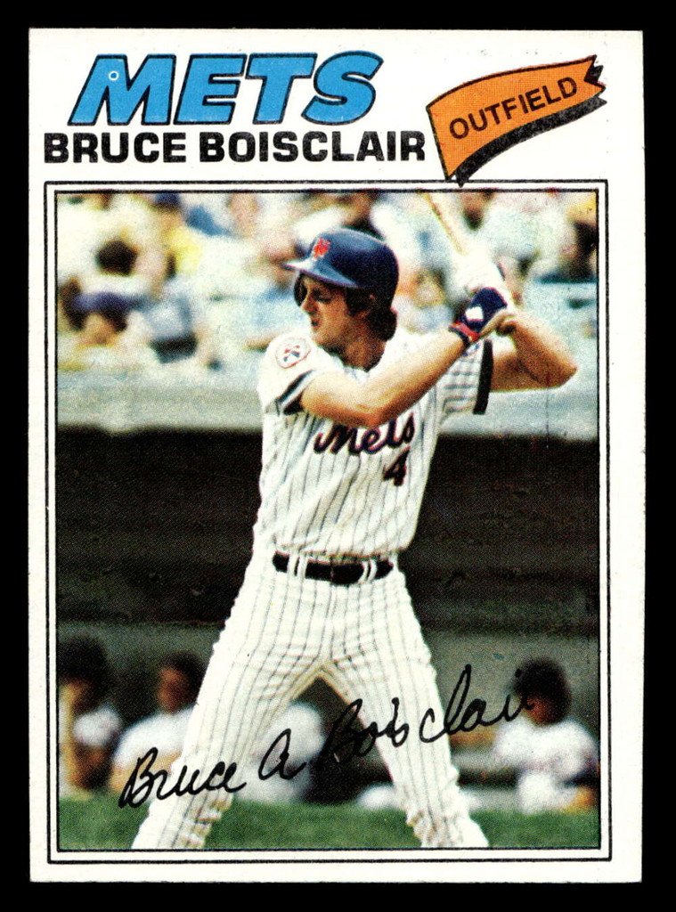 1977 Topps #399 Bruce Boisclair Near Mint RC Rookie  ID: 517392