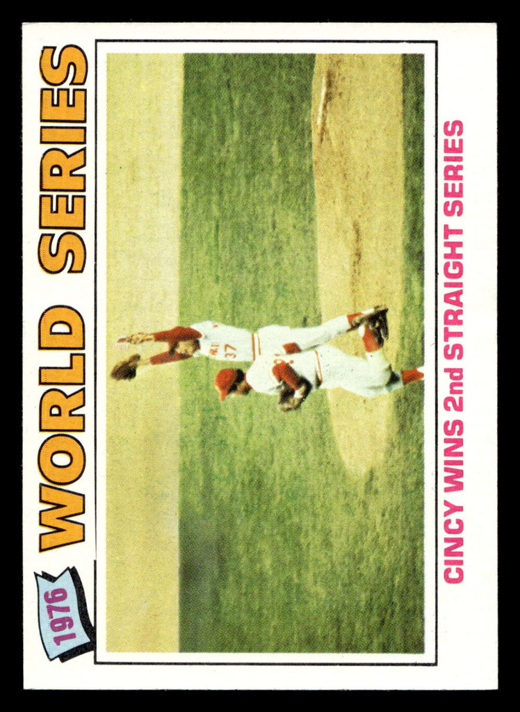 1977 Topps #413 World Series Summary Very Good 