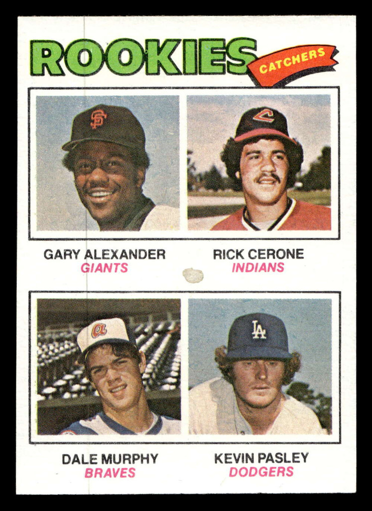 1977 Topps #476 Gary Alexander/Rick Cerone/Dale Murphy/Kevin Pasley Rookie Catchers Ex-Mint RC Rookie  ID: 517705