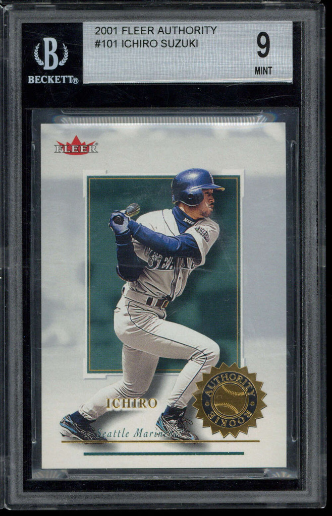 2001 Fleer Authority #101 Ichiro Mariners BGS 9 MINT RC 420/2001