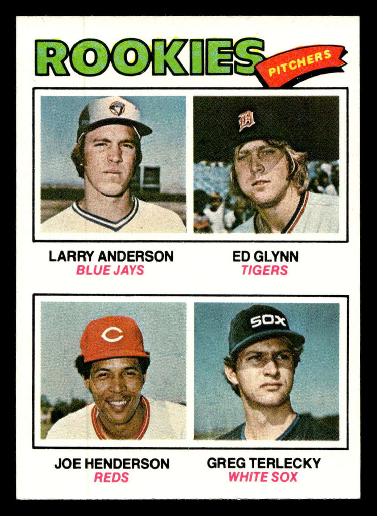 1977 Topps #487 Larry Anderson/Ed Glynn/Joe Henderson/Greg Terlecky Rookie Pitchers Near Mint RC Rookie  ID: 517874