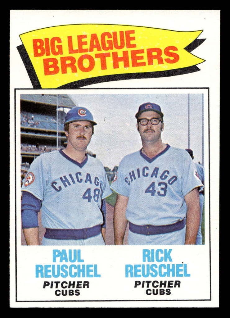 1977 Topps #634 Paul Reuschel/Rick Reuschel Big League Brothers UER Near Mint  ID: 518433