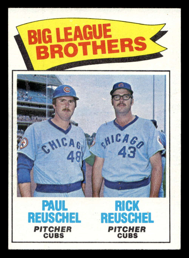 1977 Topps #634 Paul Reuschel/Rick Reuschel Big League Brothers UER Near Mint  ID: 518434