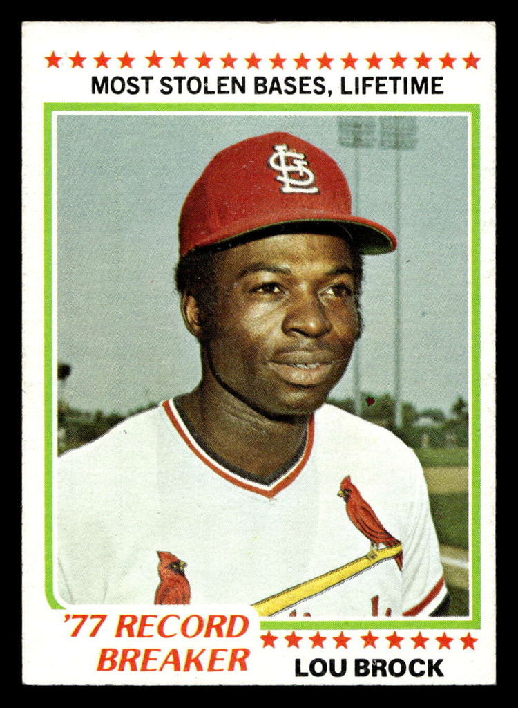 1978 Topps #1 Lou Brock RB Ex-Mint 