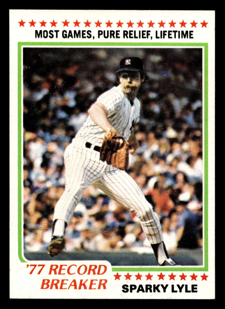 1978 Topps #2 Sparky Lyle RB Near Mint  ID: 518537