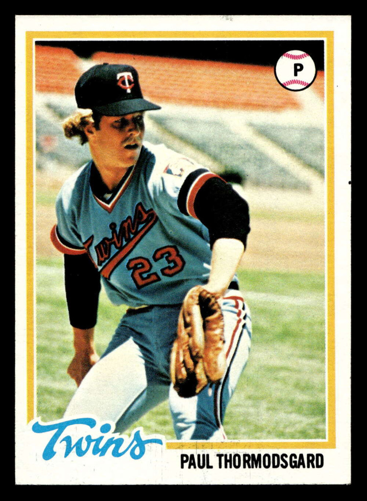 1978 Topps #162 Paul Thormodsgard Near Mint RC Rookie  ID: 519238