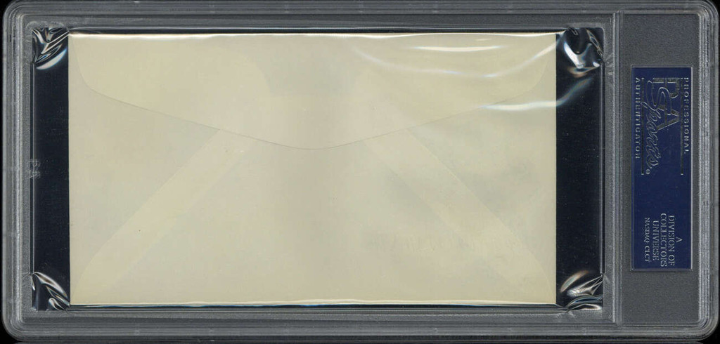 Johnny Vander Meer First Day Cover FDC Signed Auto PSA/DNA Slab red sox Clemente Stamp ID: 519472