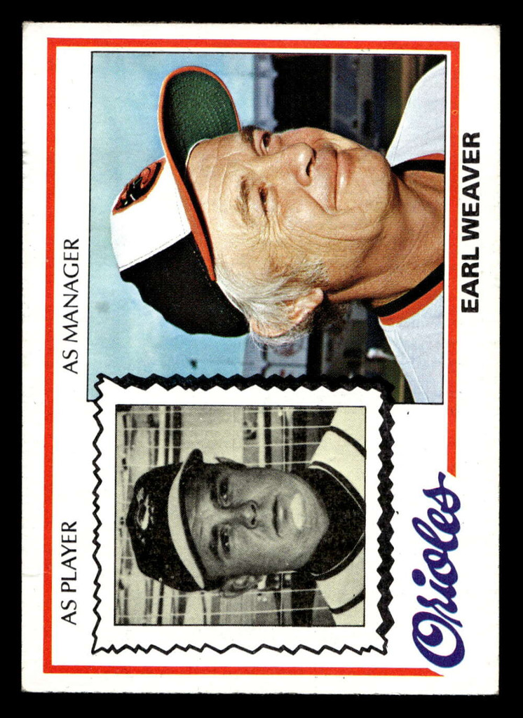 1978 Topps #211 Earl Weaver/ DP Very Good  ID: 519505