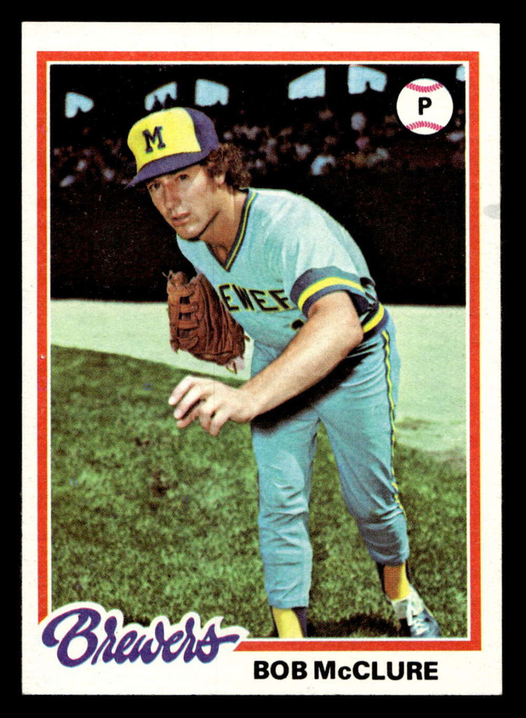 1978 Topps #243 Bob McClure Near Mint+  ID: 519633