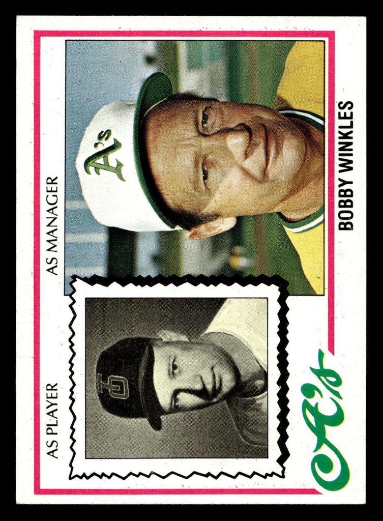 1978 Topps #378 Bobby Winkles MG Near Mint+  ID: 520177