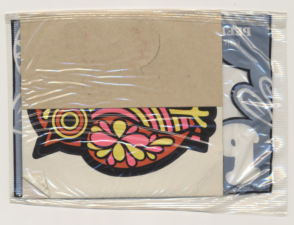 1969 Fleer Psychedelic Hippie Pippies Owl & Lady Bug Stickers 10-cent Cello Pack  #*sku37196w