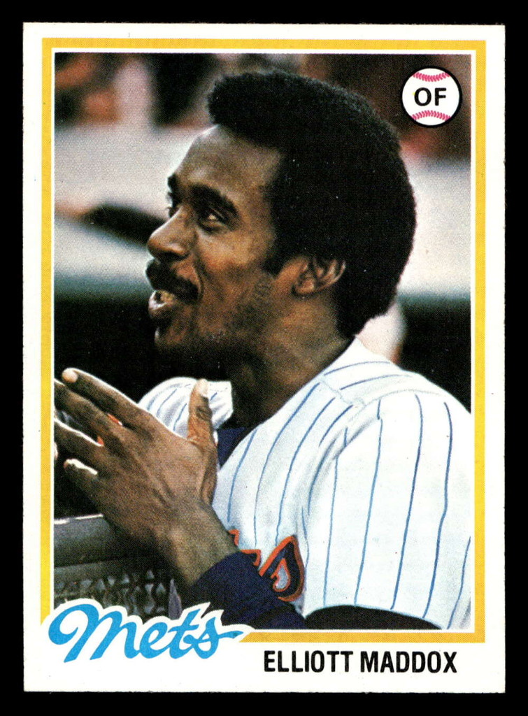 1978 Topps #442 Elliott Maddox Near Mint  ID: 520442
