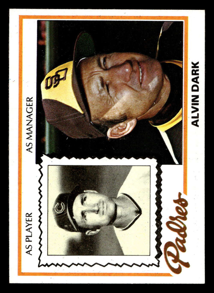 1978 Topps #467 Alvin Dark MG Near Mint  ID: 520540