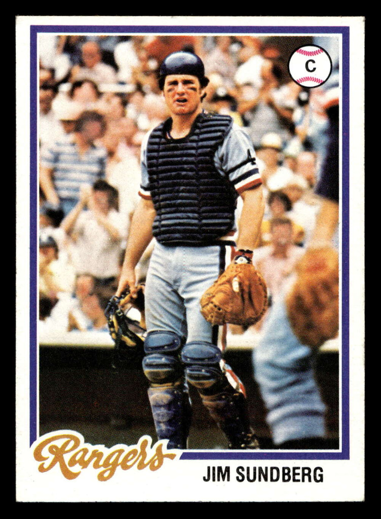 1978 Topps #492 Jim Sundberg Near Mint  ID: 520641