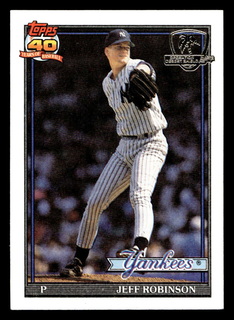 1991 Topps Desert Shield #19 Jeff Robinson Near Mint+ 