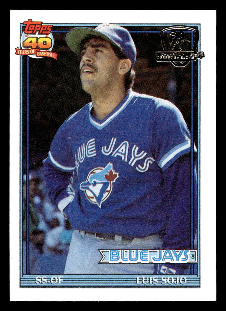 1991 Topps Desert Shield #26 Luis Sojo UER Near Mint+ 