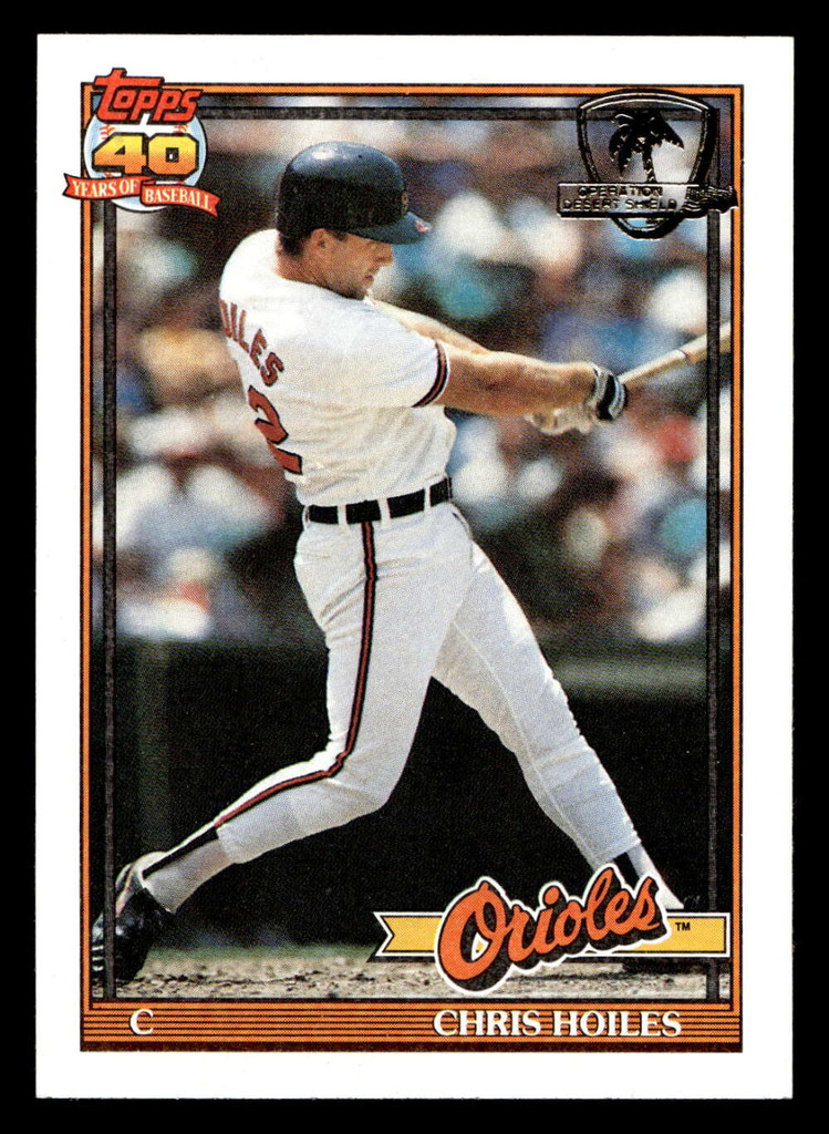 1991 Topps Desert Shield #42 Chris Hoiles NM-Mint  ID: 520701