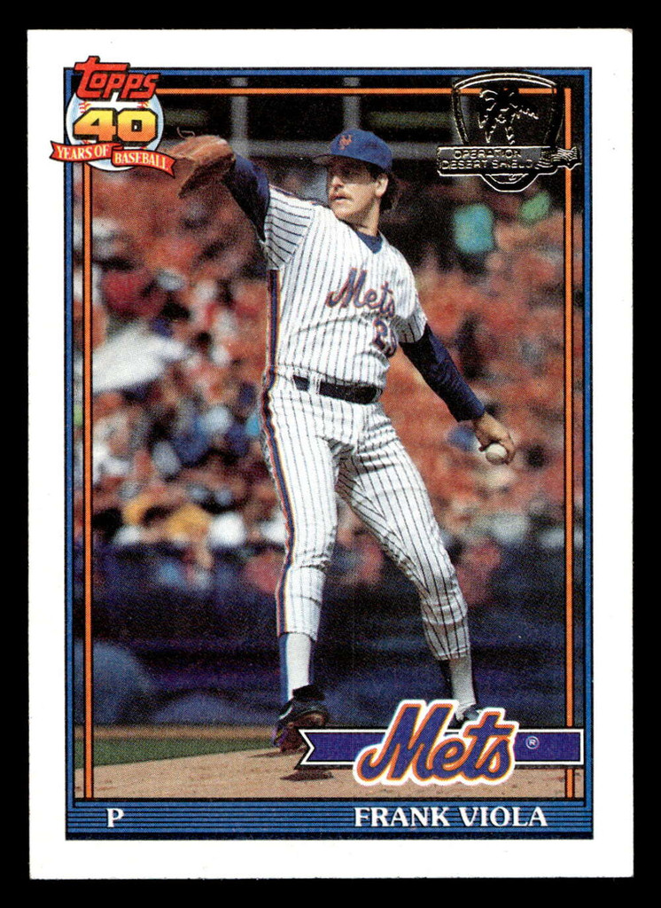 1991 Topps Desert Shield #60 Frank Viola Near Mint+ 