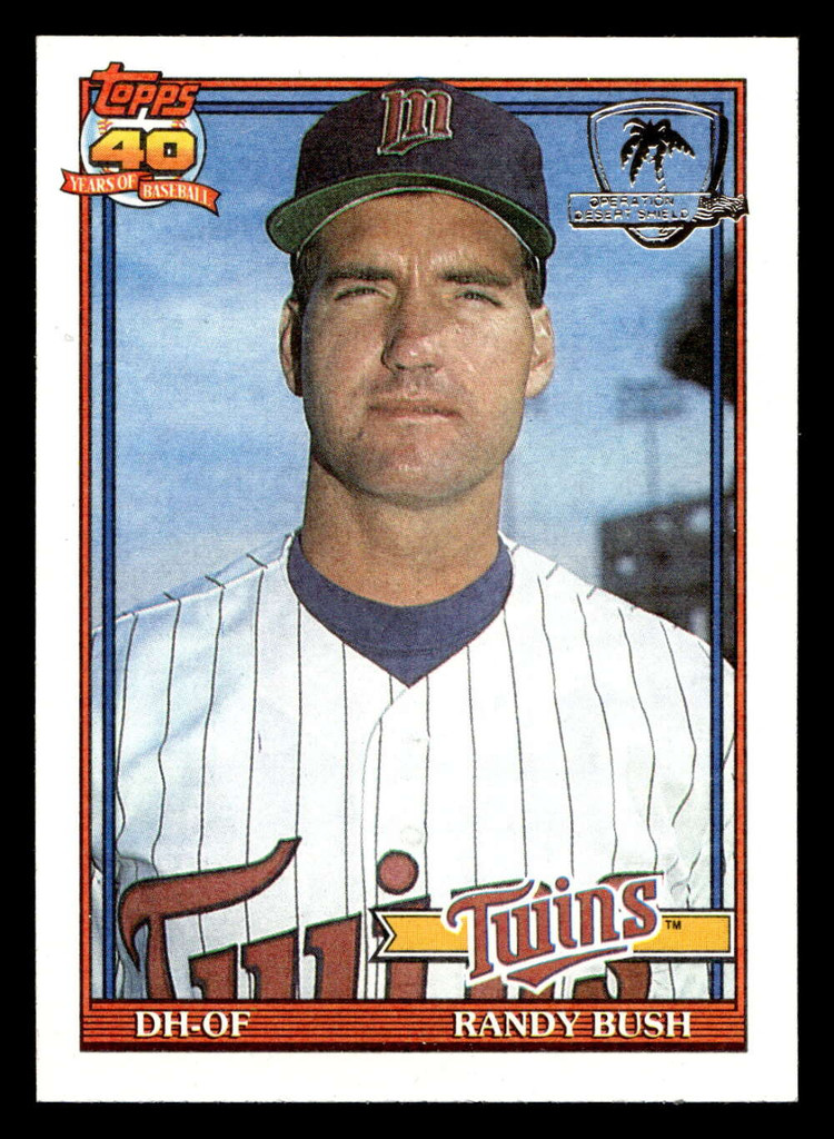 1991 Topps Desert Shield #124 Randy Bush NM-Mint 