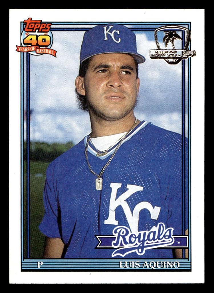1991 Topps Desert Shield #169 Luis Aquino Near Mint+ 