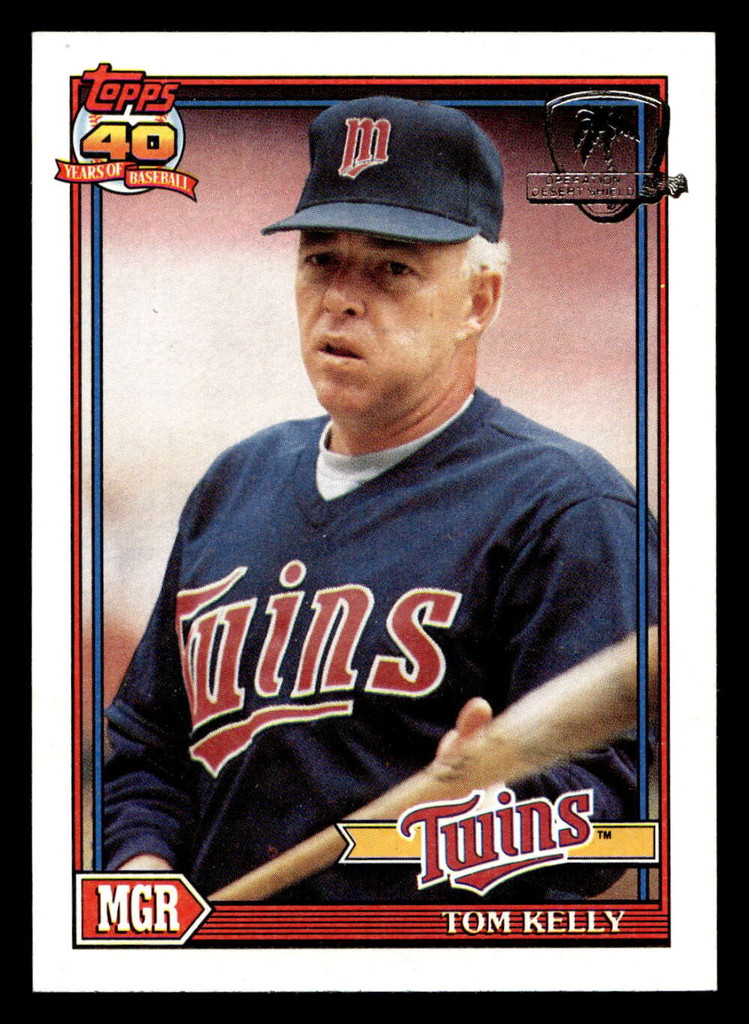 1991 Topps Desert Shield #201 Tom Kelly MG NM-Mint 