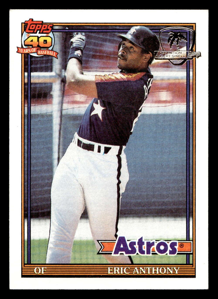 1991 Topps Desert Shield #331 Eric Anthony Near Mint Wax on back 
