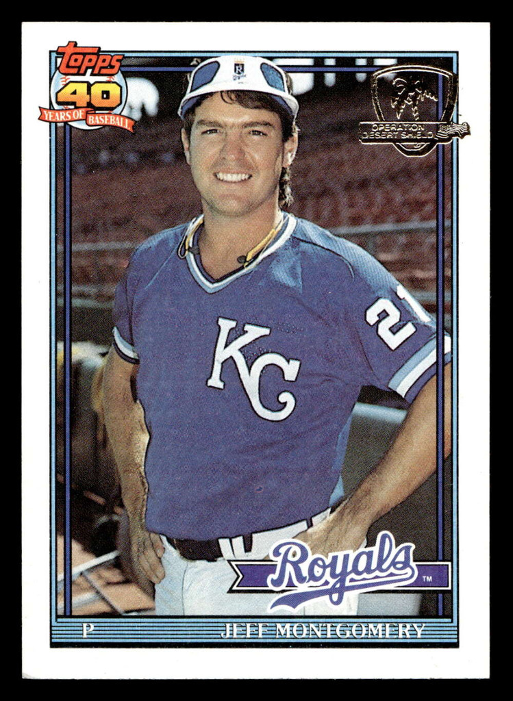 1991 Topps Desert Shield #371 Jeff Montgomery Near Mint 